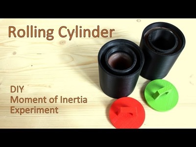 Rolling Cylinder - DIY 3D Printed - Moment of Inertia Experiment