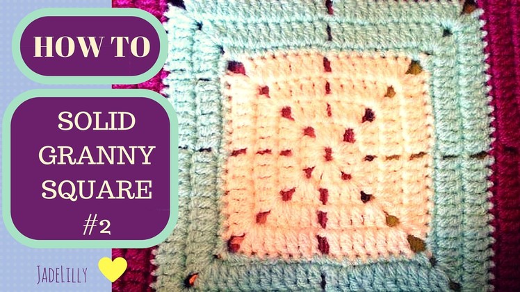 Solid Granny Square Crochet Tutorial (Star Pattern)