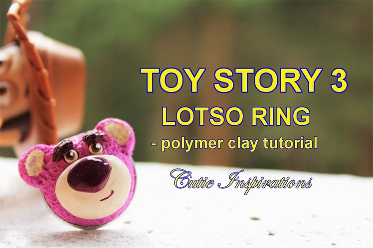 Toy Story 3 DIY Lotso Ring - Polymer clay tutorial - DIY Rings