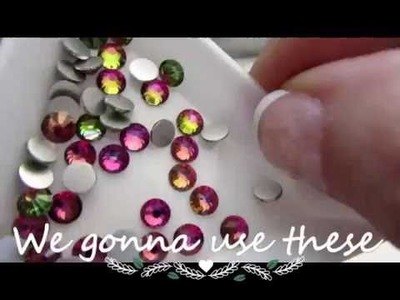 Tutorial how to DIY decorate your shoes with Rhinestones. Let's Sparkle