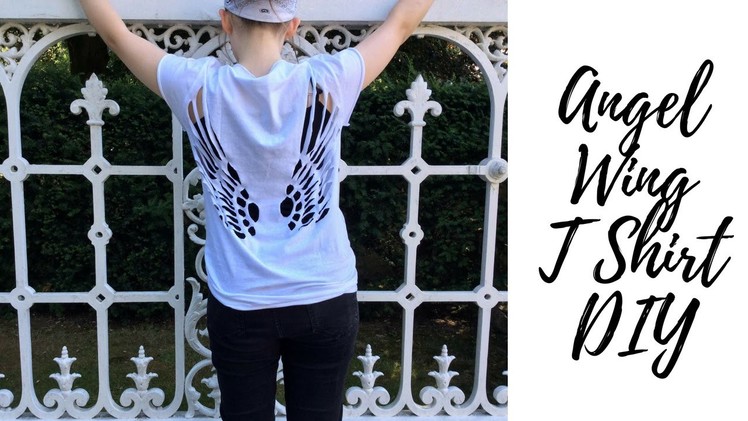 Angel Wing T shirt DIY | Tumblr & Pinterest Inspired