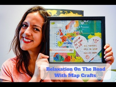 ASMR Tingles With DIY Map Crafts *TAPPING*SOFT SPEAKING*Crinkling*