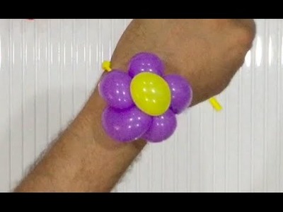 Balloon flower bracelet - Balloon twisting tutorial