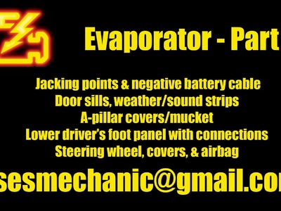 BMW E46 330i 325i Evaporator DIY Replacement and AC Charge - Part 1