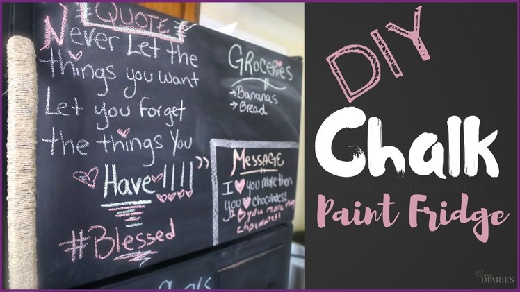 CD-DIY Chalk Paint Fridge
