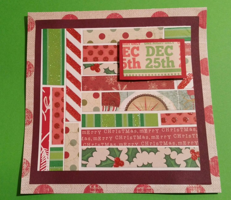 Christmas Card Tutorial Using Scraps