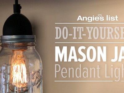 DIY Mason Jar Pendant Lights