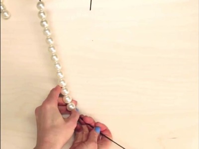 DIY Pearl Wedding Hangers