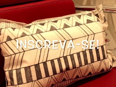 DIY: pillow with tribal print | almofada com estampa tribal