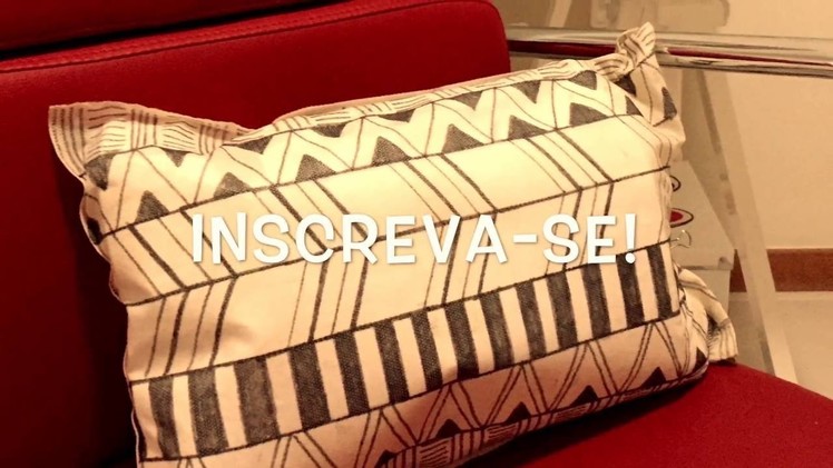 DIY: pillow with tribal print | almofada com estampa tribal