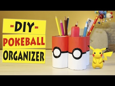 DIY Pokeball Organizer - Back to School