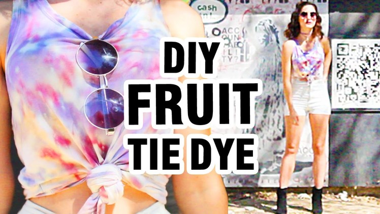 DIY: TIE DYE WITH FRUIT DYE + LOOKBOOK