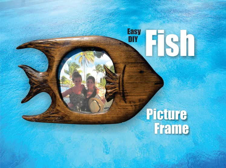 Easy hand carved Fish Picture Frame DIY