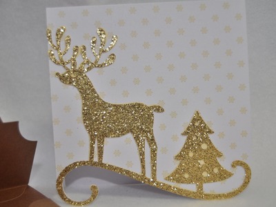 Fast & Easy Christmas Reindeer Card - Cricut Explore