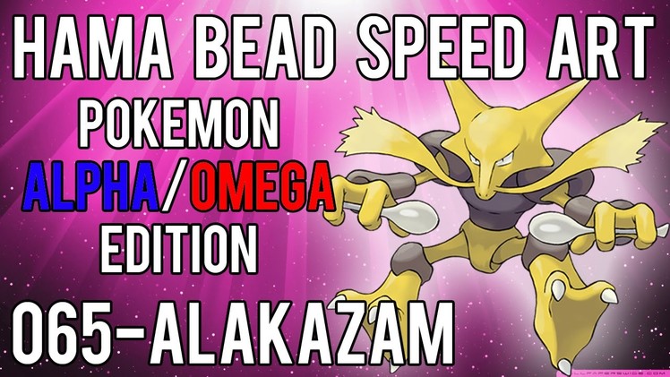 Hama Bead Speed Art | Pokemon | Alpha.Omega | Timelapse | 065 - Alakazam