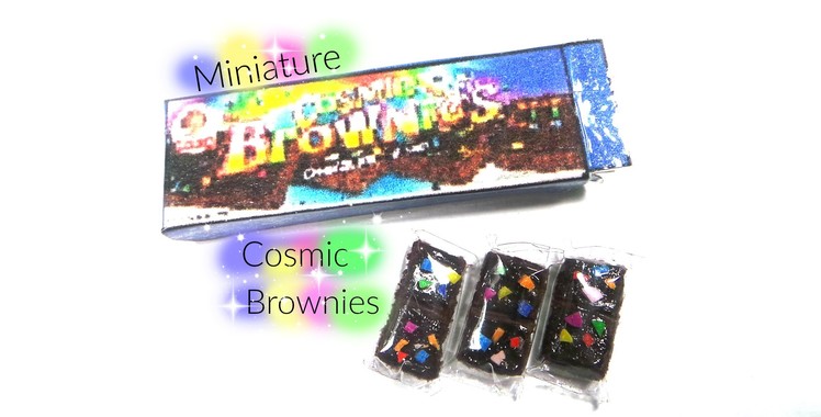 Little Debbie Series #1 - Miniature Cosmic Brownies Polymer Clay Tutorial