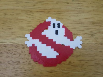 NES Ghostbusters Logo - (Perler Bead - Time Lapse)