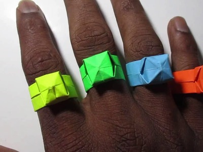 Origami Ring - Origami Finger Ring Instructions Easy # 1
