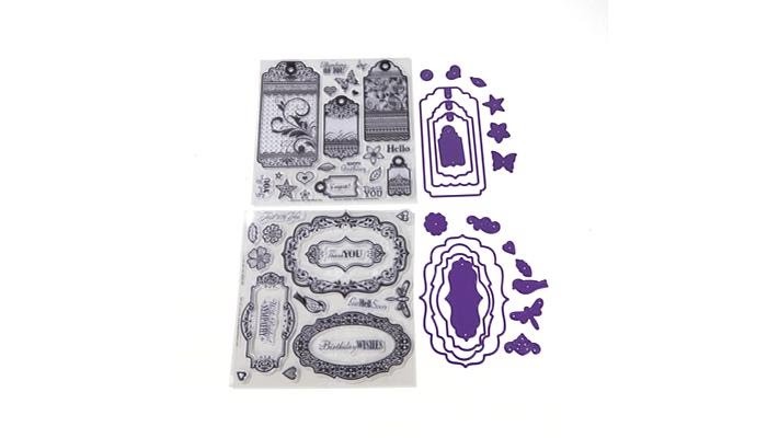 Paper Wishes Tags, Labels Stamps   Cutting Dies