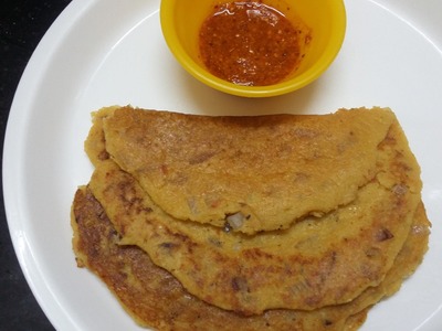 Thinai onion adai dosa recipe in tamil - how to make or prepare Foxtail onion Adai dosa tiffin