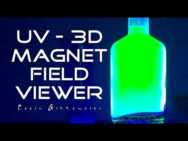 UV Glowing Magnetic Field Viewer - Homemade DIY