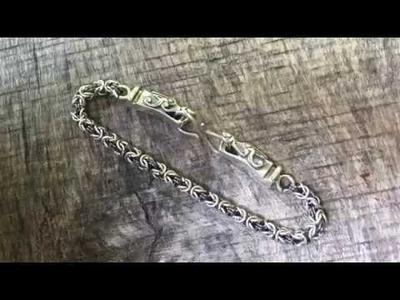 Viking Bracelet with Wolf Tips Norse Jewelry | Viking Workshop