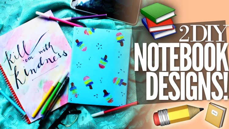 2 DIY Easy and Unique Notebook Designs! | DIY with Zymon B.