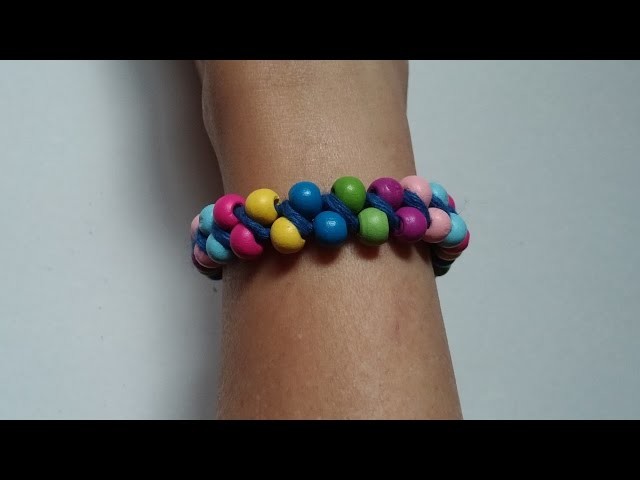 5 minutes DIY colorful bracelet . How to make a colorful bracelet.