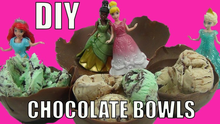 DIY Chocolate Ice Cream Bowls With Your Favorite Disney Princesses
