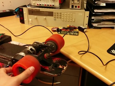 DIY Electric skateboard - AS5047 first encoder test.