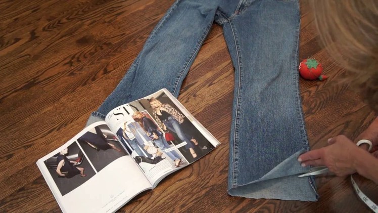 DIY Fashion Trend: Make Your Own Cropped Staggered Ankle Jeans