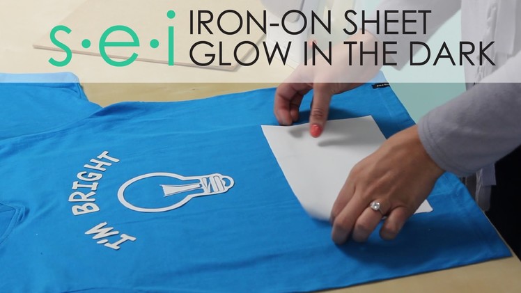 DIY Glow in the Dark Shirt : SEI Iron-On Sheet