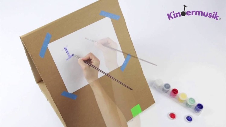DIY Kids' Cardboard Art Easel | Kindermusik® International