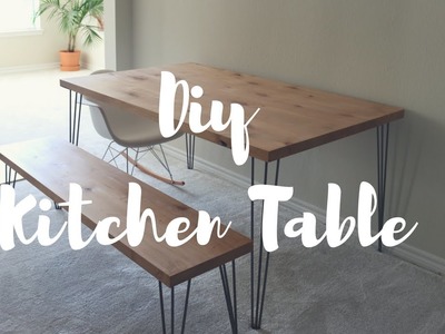 DIY Kitchen Table + Bench | Lindsay Brooke