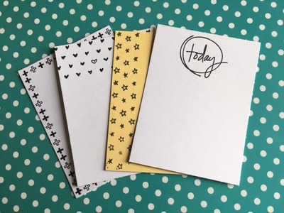 DIY: Make Journaling Cards Using Stamps