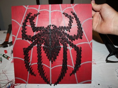 DIY Spiderman String Art EASY