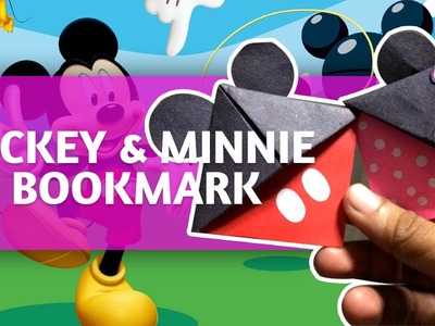 DIY  [Time-lapse] Mickey Mouse and Minnie Mouse Corner Bookmark