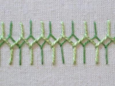 Embroidery Projects - DIY - Open Cretan Stitch + Tutorial .