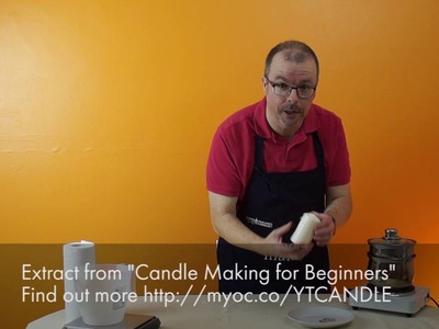 How to apply Waterslide Transfers to candles