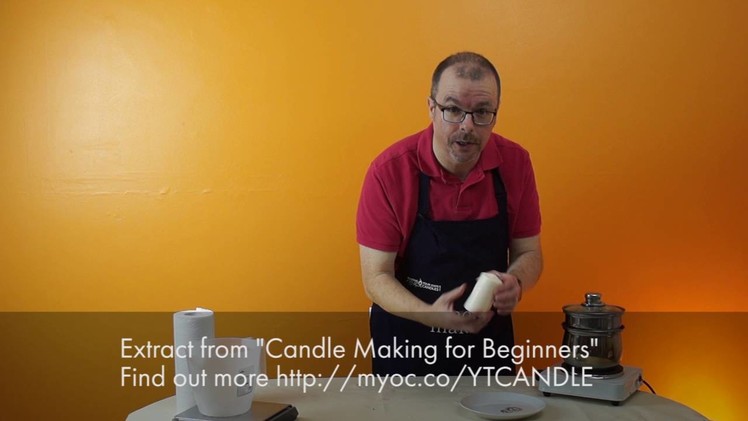 How to apply Waterslide Transfers to candles