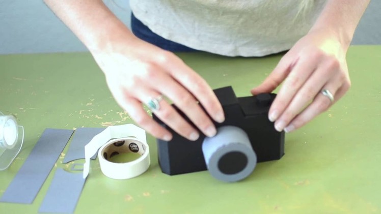 How to Assemble the 3D Paper Camera design from the Silhouette Design Store