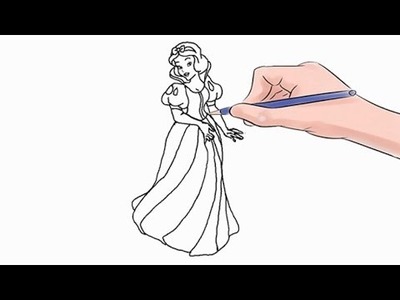 How to Draw Snow White Easy Step by Step