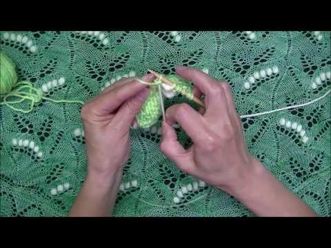How to Knit - Lily of the Valley Nupps in a Different Color - Part 1 - Right and Left Leaning Nupps