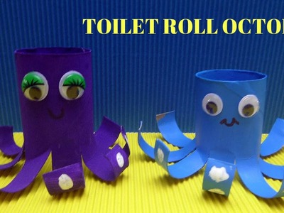 How to Make a Toilet Paper Roll Octopus - Toilet Paper Roll Crafts