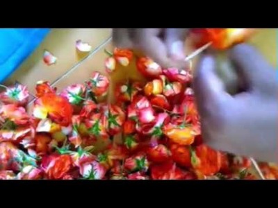 How to make flowers to tie easily in just few mins