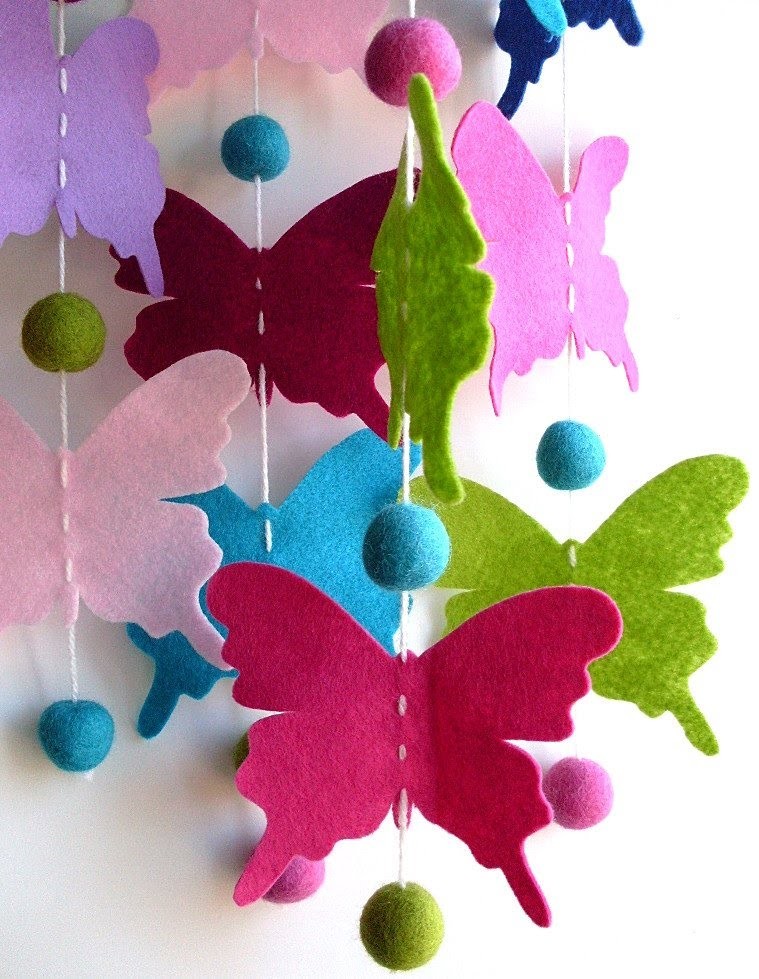 How to make paper glitter butterfly for decoration