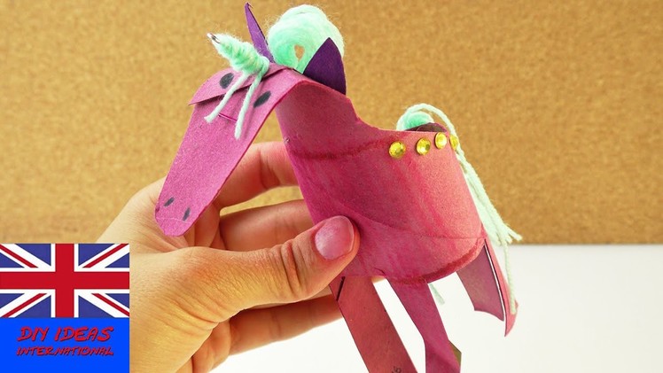Make a Unicorn out of an Empty Kitchen Paper Roll - Unicorn Power |  Crafts with kids