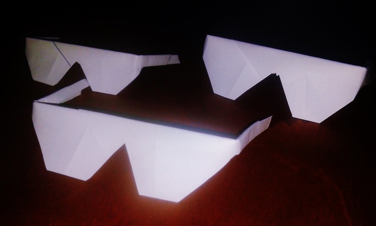 Occhiali da Sole Origami.How to Make Origami Sunglasses