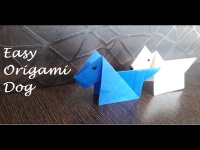 Origami Dog - Easy paper crafts