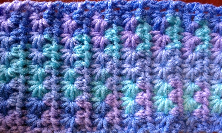 Punto Estrella a Crochet (star stitch) ganchillo